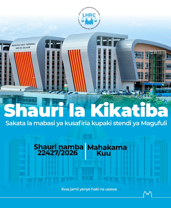 Kesi ya Kikatiba inayopinga vikwazo vya maeneo ambayo abiria wa mabasi ya masafa marefu wanaruhusiwa kupanda na kushuka jijini Dar es Salaam