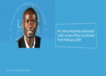 Introducing our new Arusha Office Coordinator: Mr. Hamis Mayombo (Advocate)
