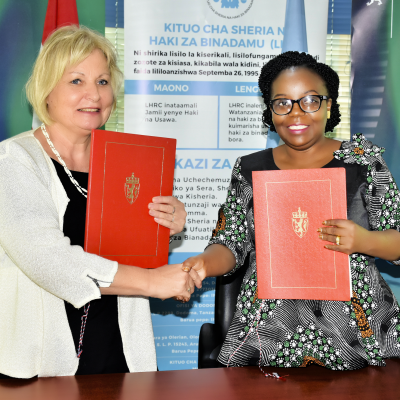 Renewal of Cooperation Agreement between the Government of Norway and the Legal and Human Rights Centre (LHRC).