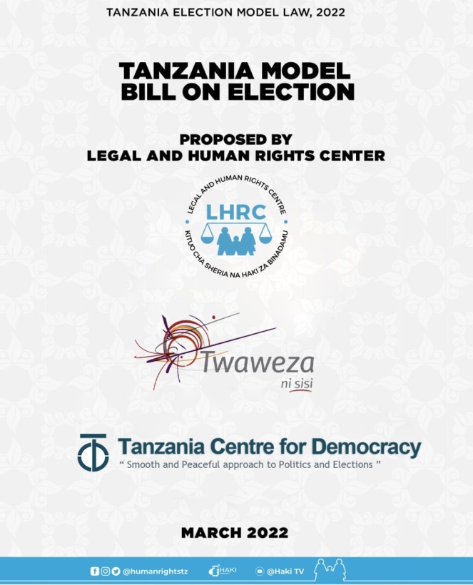Tanzania model bill on election proposed by LHRC